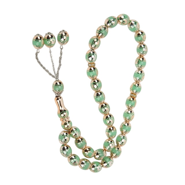 Cuentas De Oración Tasbih, Rosario Con Patrón De Estrella Y Luna Con 33 Cuentas Para Regalo Para Actividades Musulmanas Para Decoración Diaria