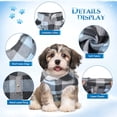 thumbnail image 3 of Buffalo Plaid Dog Sweaters with Leash Ring, Soft Fleece Vest Dog Pullover Warm Jacket, Pet Dog Clothes, Winter Dog Outfits for Small Puppy Cat Pets, 3 of 7