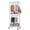 White, variant on CONCETTA 29inch Rolling Clothes Rack, Adjustable Metal Shelves, Heavy Duty Clothes Rack with Side Hooks for Household, Laundry Room, Black