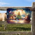 thumbnail image 2 of Merry Christmas German Shorthaired Pointer Santa Hat Xmas Tree Winter Holiday Horizontal Metal Aluminum Sign GSP Lover Dog Gift Wall Art Home Decor - 01013, 2 of 5