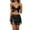 Black, variant on HXWCHs Fringe Sequin Two Piece Skirt Set with Elegant top and Mini Skirt for Partywear and Event Styling One Size Purple