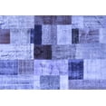 thumbnail image 1 of Ahgly Company Machine Washable Indoor Rectangle Patchwork Blue Transitional Area Rugs, 8' x 12', 1 of 4