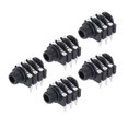 thumbnail image 1 of 5Pcs Stereo Jack Socket 6.35mm 6P Microphone Connector Pickup Jack Socket PCB Panel Mount Electric Guitars Jack Replacement, 1 of 8