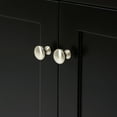 thumbnail image 3 of Ariel Hamlet 42 In. Oval Sink Bathroom Vanity With Carrara White Quartz Countertop 1.5 Edge In Black, 3 of 11
