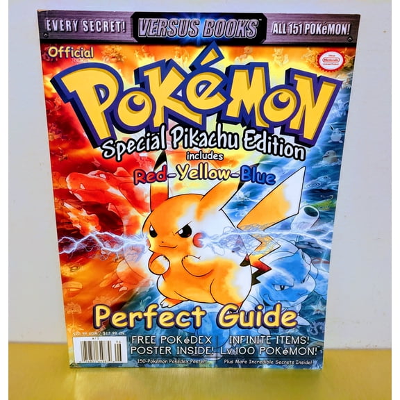 Pre-Owned Pokemon Special Edition Perfect Guide - Yellow / Red / Blue Versions