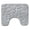 Grey, variant on Oiur Toilet Floor Mat Wear Resistant Super Absorbent Non-Slip Design Decorative Bathroom U-shaped Floor Mat,Black