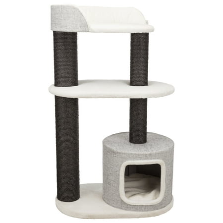 UPC: 4011905444444 | TRIXIE Cara XXL Plush & Sisal 3-Level 50 Cat Tower Scratching Posts Condo Platforms Gray