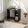 thumbnail image 4 of Costway 31.5" Small Computer Desk Home Office Study Writing Desk with 2 Compartments Black, 4 of 10