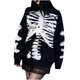 thumbnail image 1 of Blusa de manga larga suelta con cuello redondo y estampado informal para mujer de Halloween Pompotops hdfakjf10455, 1 of 6