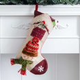 thumbnail image 4 of Matsuzay Calcetín navideño de fieltro, reemplazo para niños, regalo de fiesta temática de Navidad para el hogar, bolsa de dulces, Kits de decoración para fiestas Muñeco de nieve, 4 of 6