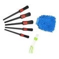 thumbnail image 1 of Juego de 7 Uds. de guantes limpiadores de cepillos para detalles de vehículos y automóviles para limpiar ruedas, salpicadero, alfombra para el hogar, Guantes azules SM SunniMix Cepillo para detalles de automóviles, 1 of 8