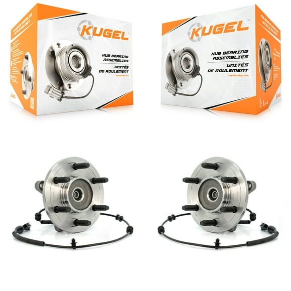 Kugel Front Wheel Bearing and Hub Assembly Pair for Car Ford F-150 Lincoln Mark LT - Left Right Side (Driver Passenger) K70-100415