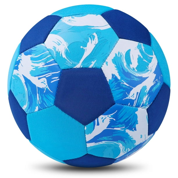 Balón de fútbol sala Champhox, tamaño 4, Soft Safe, silencioso, azul