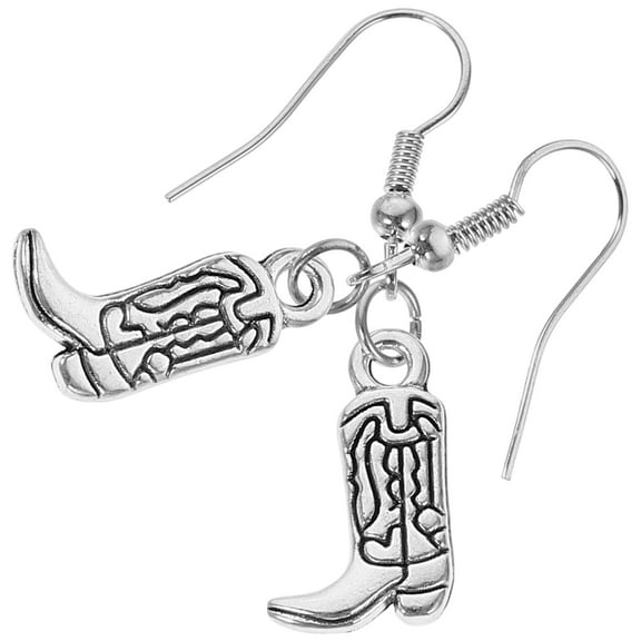 Masteelf Western Cowboy Earrings Dangle for Women Studs Women's Miss Silver