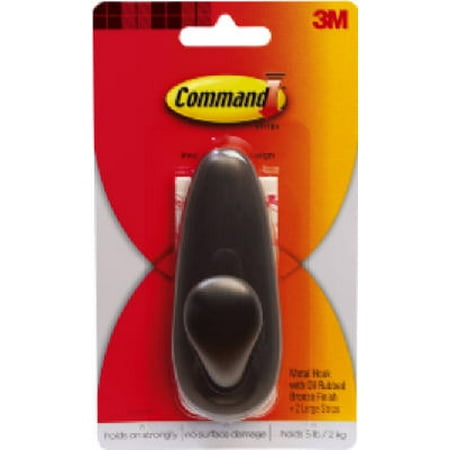 

1PK Large Oil Rubbed Bronze Forever Classic Metal Hook Mounting Solution