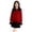 Red, variant on Coerni Girls Cute Sweaters Contrast Peter Pan Collar Ruffle Button Knit Cardigan Teen Preppy Sweater Outerwear Fashion Versatile
