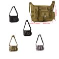 thumbnail image 3 of Advancent Bolso de hombro resistente al desgaste, bolso de mano, bolso cruzado deportivo exquisito, riñonera multifuncional para Fitness Mochilas de mochilero Negro, 3 of 6