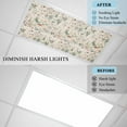 thumbnail image 3 of 4 Pack Mushroom Spring Fluorescent Light Covers for Ceiling Lights Floral Summer Plant Leaves Linen Magnetic Ceiling Light Covers Overhead Light Filters for Office Classroom Home, 3 of 9