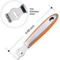 thumbnail image 2 of Herramienta Zester de limón para cocina, herramienta Zester de cítricos con cuchillo de canal, rallador Zester de naranja con mango, pelador de cítricos para cócteles Xemadio WMPH-448, 2 of 7