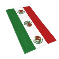 Face Towel Kitchen Tea Towel Mexican-Flag Dish Washcloths Guest Towel Portable Bath Decorations 15.7 X 27.5 In
