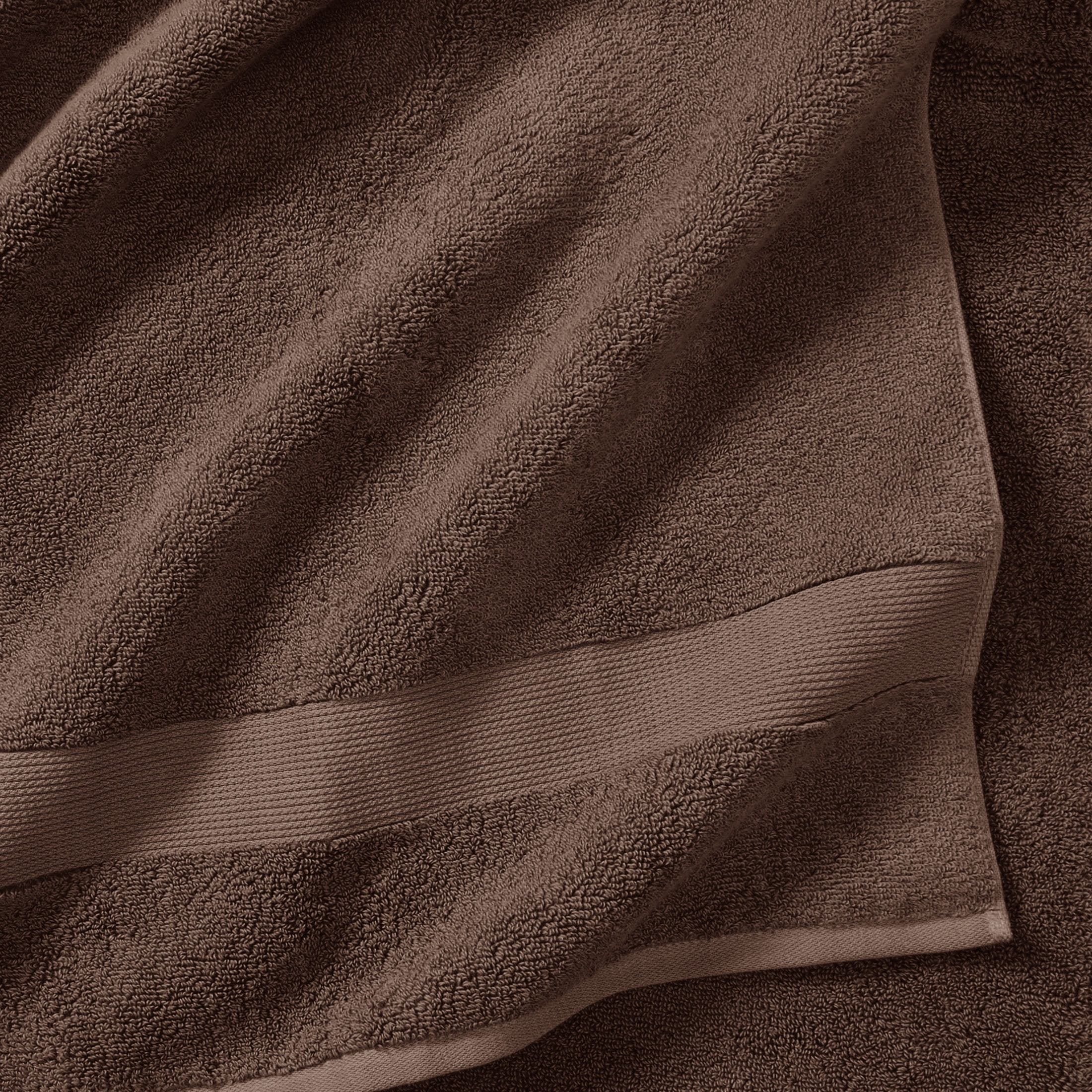 Better Homes & Gardens Signature Soft Solid Cotton 2 Piece Bath Sheet Set,Brown Basket