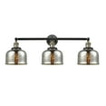 thumbnail image 2 of Innovations Lighting  Bell 3 Light 32" Bath Vanity Light Silver Plated Mercury/Black Antique Brass, 2 of 5