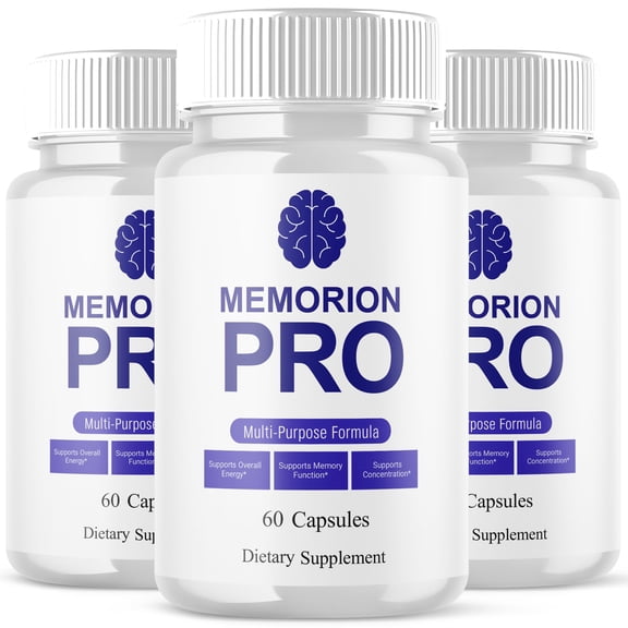 Memorion Pro Advanced Formula Brain Support Pills Maximum Strength Supplement 180 Capsules