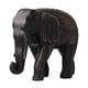 thumbnail image 1 of Estatua de elefante de resina, figura coleccionable, adorno Feng Shui, animal decorativo Negro, 1 of 9
