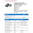 thumbnail image 2 of Front Brake Pad and Rotor Kit - Compatible with 1990 - 1997 Honda Accord 2.2L 4-Cylinder 1991 1992 1993 1994 1995 1996, 2 of 2