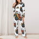 thumbnail image 2 of Fotbe Cartoon Tractor Conjunto de Pijama de Manga Larga para Mujer con Estampado, Ropa de Dormir de 2 Piezas, Conjunto de Casa Suave y Cómodo con Bolsillos-Small, 2 of 7