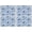 Blossom Flower Blue, variant on Floral Leaves Vines Botanical Place Mats Durable Placemats for Outdoor Tables Desk Halloween Gifts Simple Fashion Table Mats
