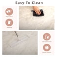 thumbnail image 6 of Ultra Soft Rug for Living Room, 9'x12' Fluffy Shag Area Rug for Bedroom, Dorm Bedside Modern Home Decor, Cream White, 6 of 8