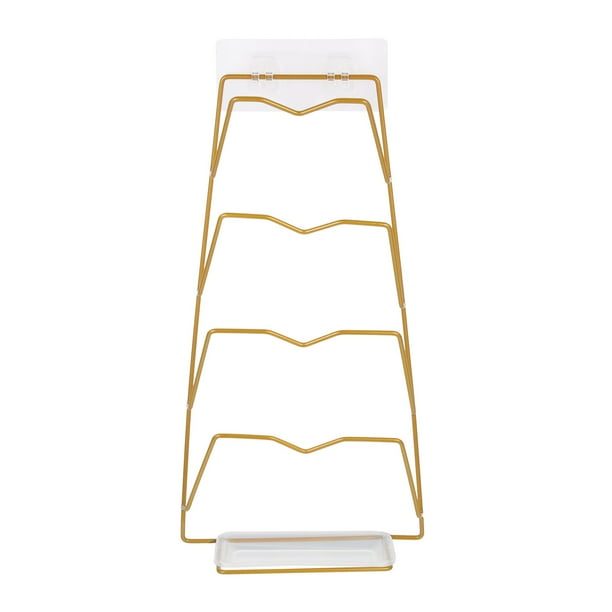 1 juego de soporte para tapas de ollas para el hogar, colgador de tapas de pared, práctico organizador de tapas