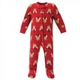thumbnail image 2 of Hudson Baby Baby Fleece Zipper Sleep and Play 2pk, Red Reindeer, 6-9 Months, 2 of 3