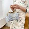 thumbnail image 2 of Pearl Evening Bag for Women Vintage Embroidered Floral Clutch Purse Evening Handbag Shoulder Crossbody Bags, 2 of 7