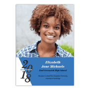 School Color Graduation Announcement