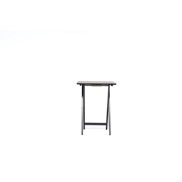 Mainstays 40x20 Inch Height-Adjustable Plastic Folding Desk - Dark Black - New