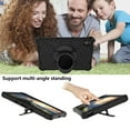 thumbnail image 6 of Dteck Case for Lenovo Tab P11 TB-J606F (11") 2021 Tablet ,Kids Shock Proof EVA Foam Hybrid Protective Cover Rotating Lightweight Durable Stand with Shoulder Strap,Black, 6 of 6
