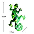 thumbnail image 3 of Escultura colgante de metal con diseño de gecko para decoración de pared para el hogar, el dormitorio, la sala de estar, la oficina y el jardín, 3 of 9