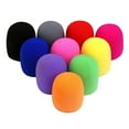thumbnail image 2 of Juego de 10 micrófonos inalámbricos de largo alcance UHF, inalámbricos, de mano, dinámicos para voz. Multicolor 10 piezas, 2 of 9