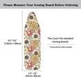 thumbnail image 6 of HELLHERO Flowers Ironing Board Cover, 15x54 Inch Standard Ironing Board Cover with Elastic Edge and Hook and Loop Fasteners Scorch and Stain Resistant Cotton Ironing Cover, 6 of 6