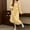 Yellow, variant on QUNYINEY Womens Nightgowns Long Sleeve Flannel Lace Long Cute Sleep Shirt Jacquard Warm Loose Fit Crew Neck Lounge Wear for Women