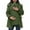 Quilted Jacket - A02 Green, variant on Xdegoge Maternity Winter Coat 3 In 1 Quilted Jackets Warm Loose Padded Jacket Full Zip Drawstring Hooded Outerwear Fall Winter Removeable Coats with Multi Pockets