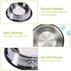thumbnail image 2 of 2Pcs Practical Pet Feeding Bowls Dog & Cats Universal Non-Skid Stainless Steel Food Bowls, 2 of 5