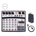 thumbnail image 2 of Mezclador de Audio de 6 Canales, Consola de Mezclas Portátil, Interfaz USB, Tarjeta de Sonido con 99-, Alimentación Fantasma de 48 V, Enchufe Estadounidense., 2 of 5