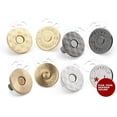thumbnail image 3 of CRAFTME STUDIO Gunmetal 10mm Magnetic Snap Buttons (6 Pack) – Strong Clasp for Purse, Handbag & Sewing Closures (MNC), 3 of 3