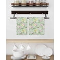 thumbnail image 3 of Sage Green Spring Floral Kitchen Dish Towels for Drying Dishes Set of 4, Elegant Farmhouse Flowers Birds Waffle Weave Microfiber Hand Tea Bathroom Towels Quick Dry Absorbent Towel 15.7x23.6, 3 of 7