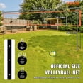 thumbnail image 2 of VEVOR Outdoor Portable Volleyball Net System, Adjustable Height Aluminum Poles, Professional Volleyball Set with PVC Volleyball, Pump, Carrying Bag, 2 of 9