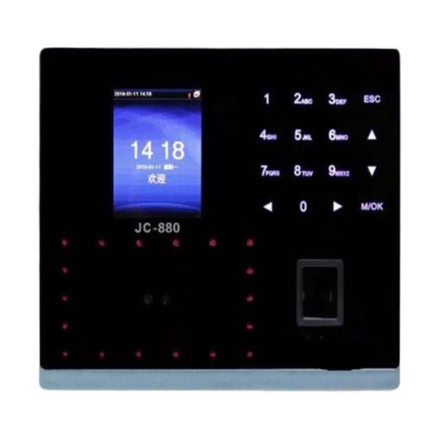 Time Clock,2.8 Inch Face+ Fingerprint+ID Card Time Attendance Machine Door Access Control System ,Easy Operate