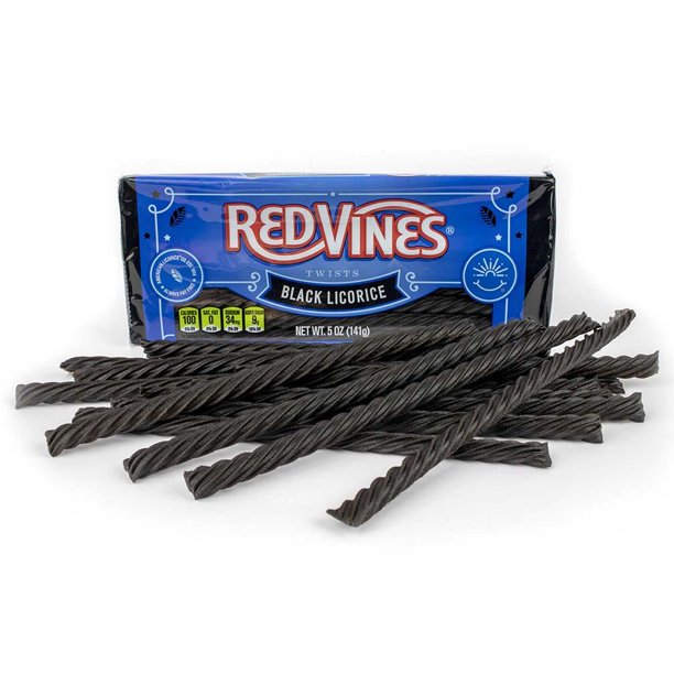 Red Vines Black Licorice Twists, 5oz Tray